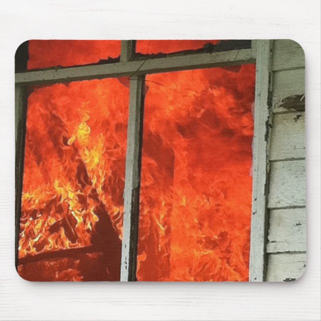 Mousepad Queimando para baixo o rato! (Frente)