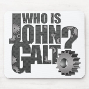 Mousepad Quem é John Galt? Tapete do rato das engrenagens