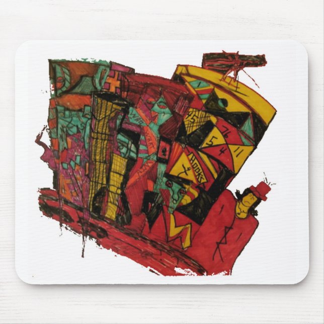 Mousepad QUEM O QUE GANHA tinta (Frente)