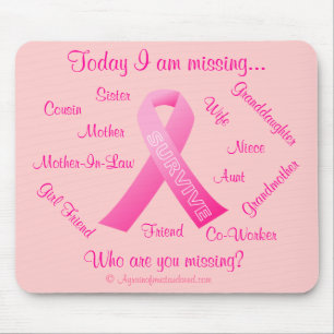 Mousepad Quem são você fita cor-de-rosa de falta