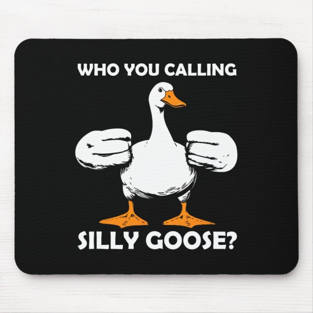 Mousepad Quem Você Chama De Bobo Goose Engraçado Gym Meme B (Frente)