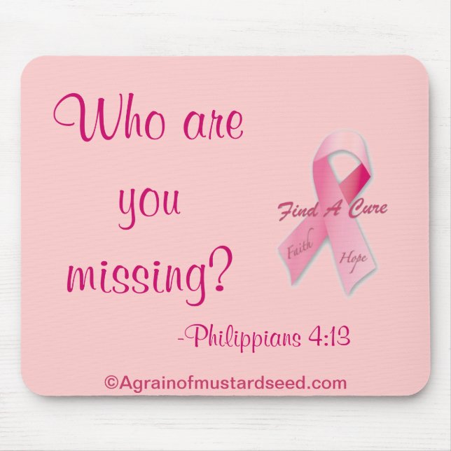 Mousepad Quem você está perdendo? Cancer (Frente)