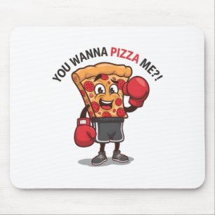 Mousepad Quer Pizza De Mim Engraçado, Piz De Boxing Para Tr