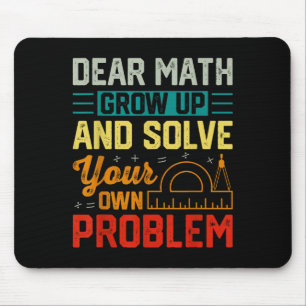 Mousepad Querida Matemática Cresce Engraçado Resolução De P