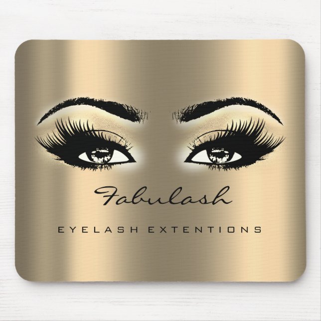 Mousepad Querida Sepia Dourada Makeup Artist Lashes (Frente)