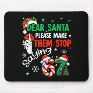 Mousepad Querido Papai Noel 67 Natal Divertido Six Seven 6-