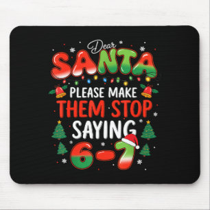 Mousepad Querido Papai Noel 67 Natal Engraçado Pare de Dize