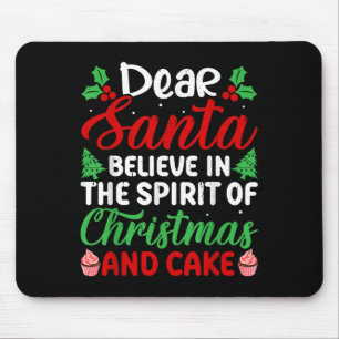 Mousepad Querido Papai Noel Acredite No Espírito Do Natal E