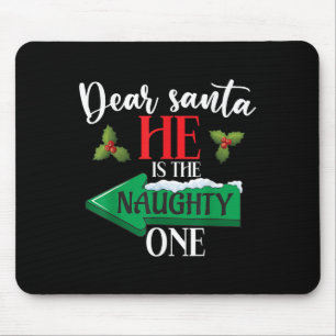 Mousepad Querido Papai Noel Ele É O Travesso Um Casal Natal