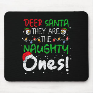 Mousepad Querido Papai Noel Eles São Os Malvados Engraçado