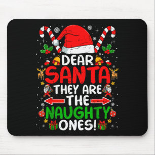 Mousepad Querido Papai Noel Eles São Os Malvados Funny Chri