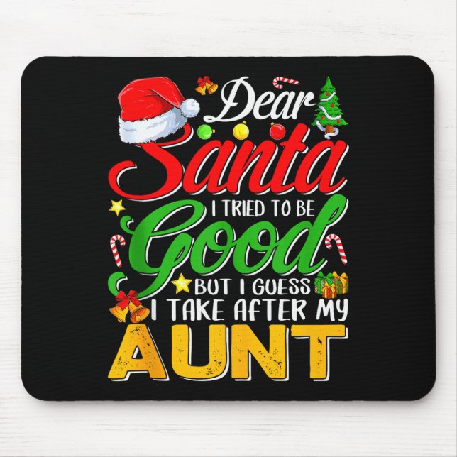 Mousepad Querido Papai Noel Eu Tentei Ser Bom Mas Eu Pego D (Frente)