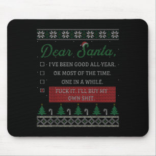 Mousepad Querido Papai Noel Frases de Natal Engraçadas Pres