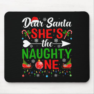 Mousepad Querido Papai Noel, o travesso é o casal de Natal