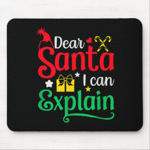 Mousepad Querido Papai Noel Posso Explicar Piadas de Natal