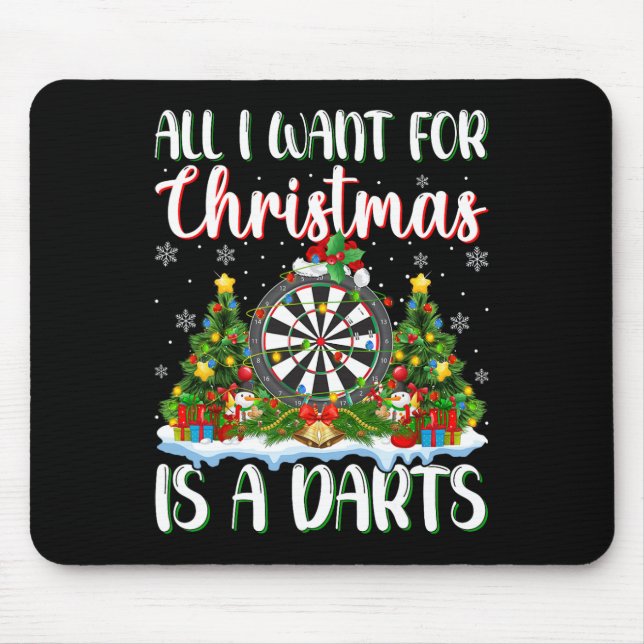Mousepad Quero O Natal É Uma Luz De Árvore De Natal (Frente)