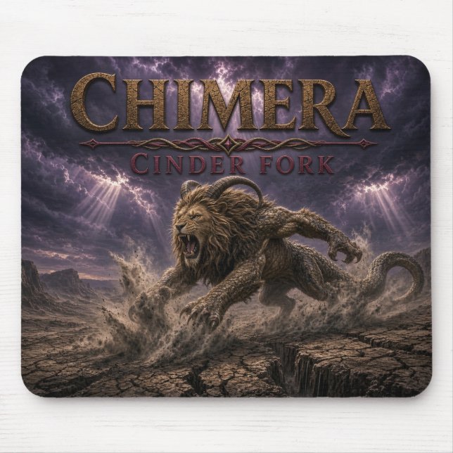 Mousepad Quimera Cinder Fork Dark Realism (Frente)