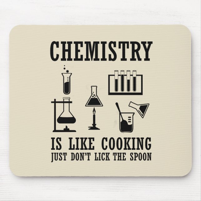 Mousepad química é como cozinhar (Frente)