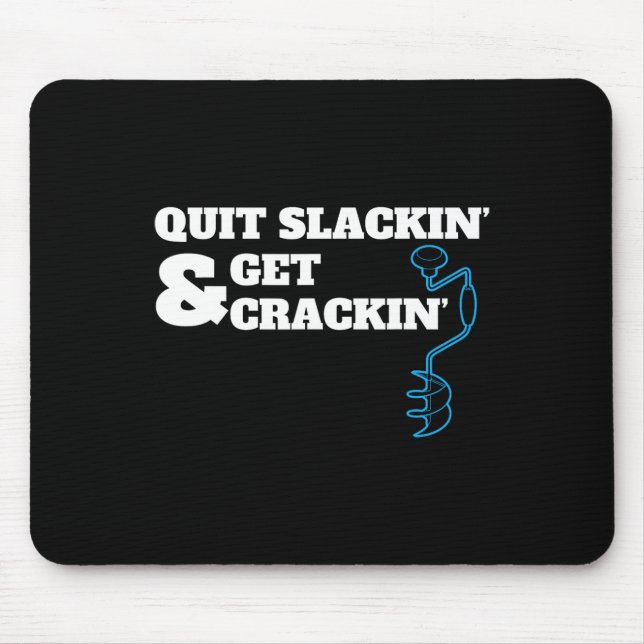 Mousepad Quota De Pesca Engraçada Do Gelo Para Pescadores Q (Frente)