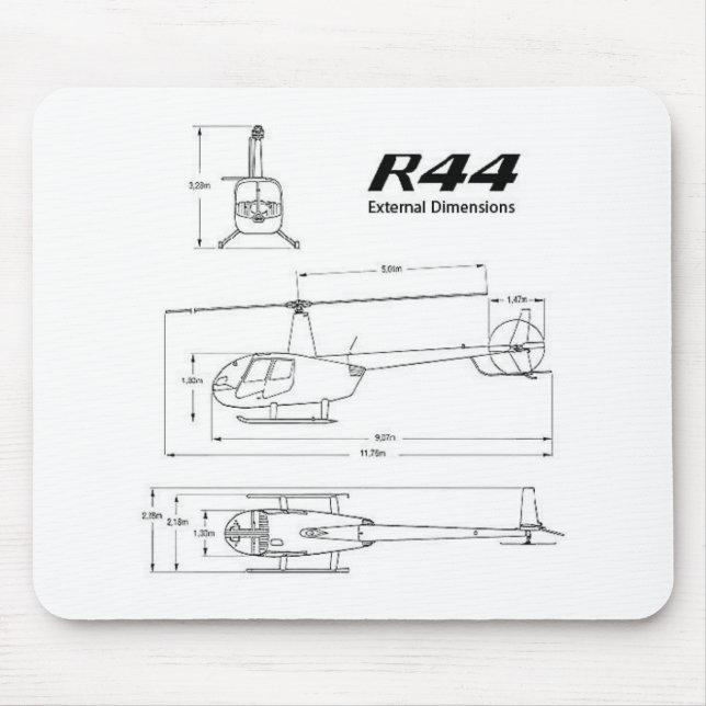 Mousepad R-44 Robinson (Frente)