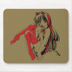 Mousepad R & B Manga, Neko Catgirl Furry Loli Anime