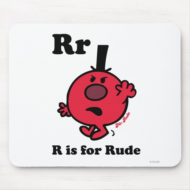 Mousepad R é para Rude (Frente)