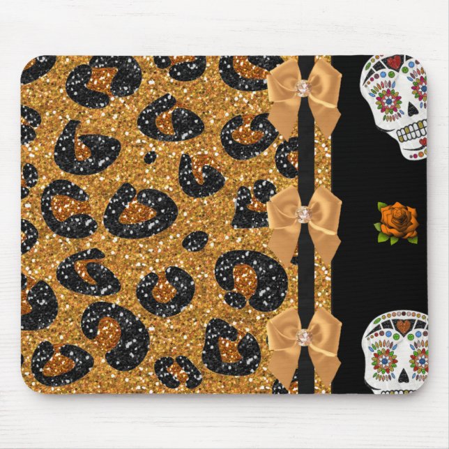 Mousepad RAB Peles de Açúcar Impresso do Leopardo Dourado R (Frente)