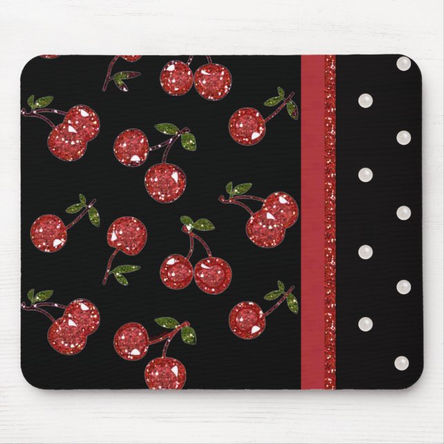 Mousepad RAB Rockabilly Muito Cherry Black (Frente)