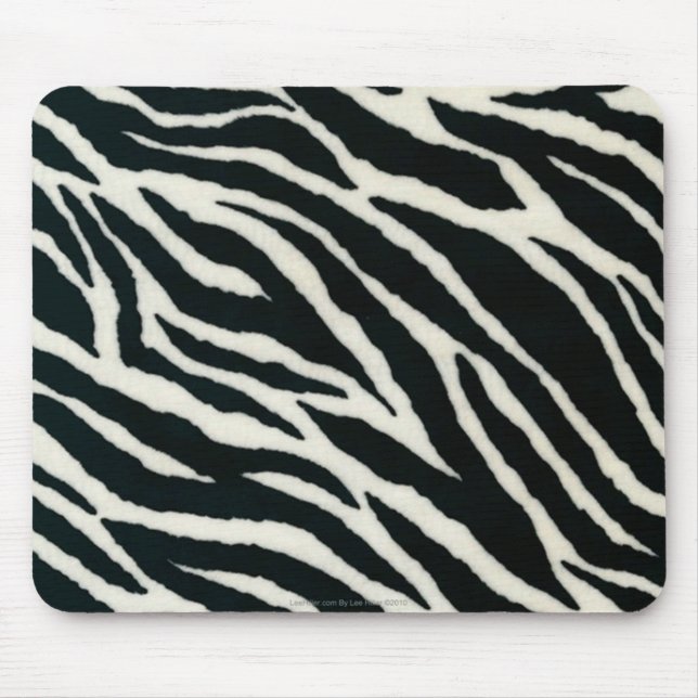 Mousepad RAB Rockabilly Zebra Imprime Preto e Branco (Frente)