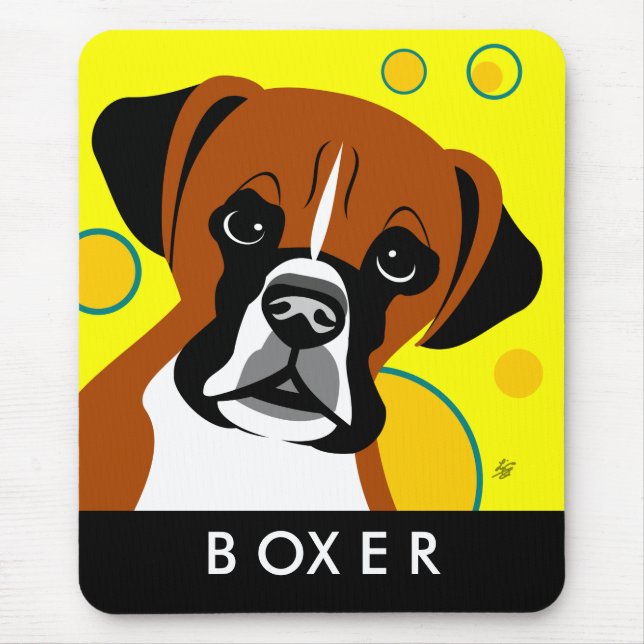 Mousepad Raça de cachorro Boxer (Frente)