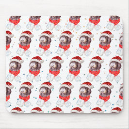 Mousepad Raça de Cachorro Newfypoo Estrelas de Natal