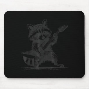 Mousepad Raccoon Rock Música Para Homens Mulheres Banda Cri