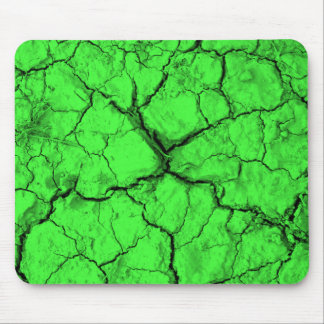 Mousepad Rachaduras pretas no tapete do rato verde