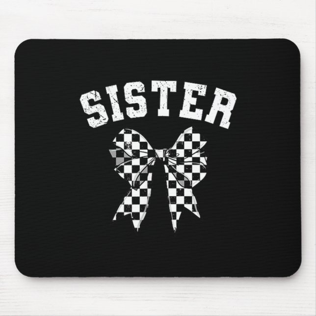 Mousepad Racing Sister Of The First Birthday Boy Race Car F (Frente)