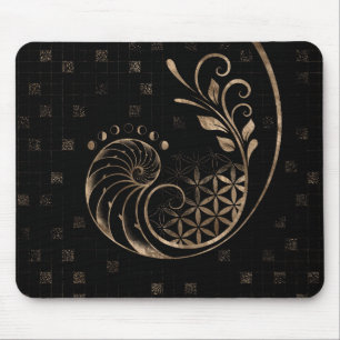 Mousepad Rácio do ouro - Ornamento Geométrico Sagrado