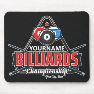 Mousepad Rack de Piscina de Bola 8 Billiards de NOME Person