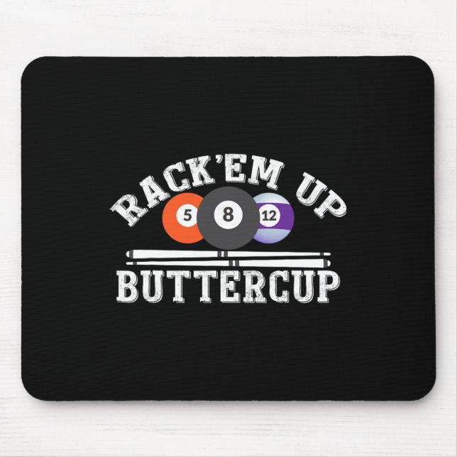 Mousepad Rack Em Up ButterCup - Piscina Billiards (Frente)