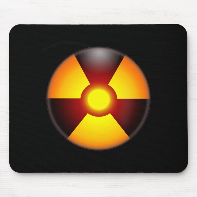 Mousepad Radiação nuclear de advertência (Frente)