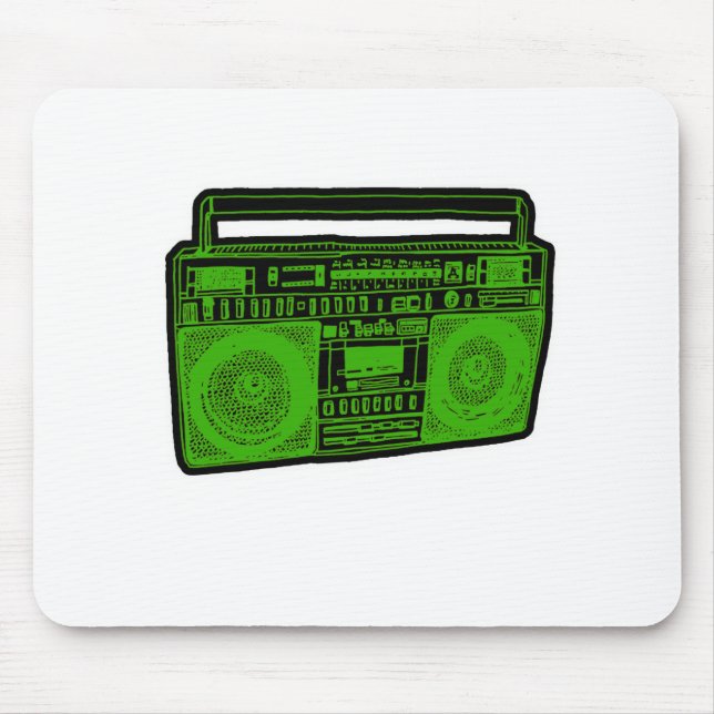Mousepad rádio do dinamitador do gueto do boombox (Frente)