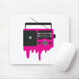 Mousepad Rádio retrorreflector cor-de-rosa com fusão