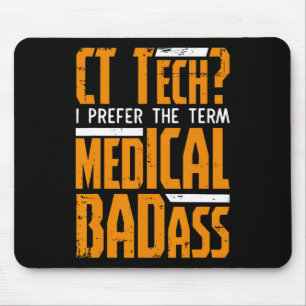 Mousepad Radiologia Ct Tech Engraçada Digitalização Ct Cat 