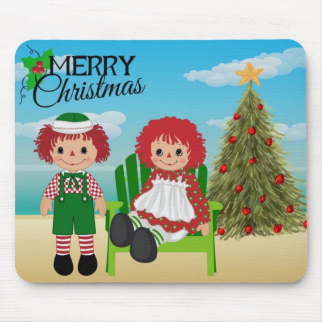 Mousepad Rag Doll Pad de Mouse de Natal (Frente)