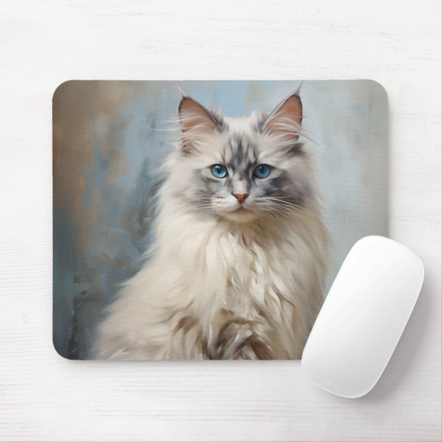Mousepad Ragdoll cat (Com mouse)