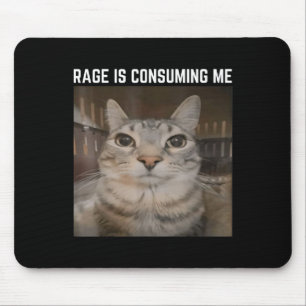 Mousepad Rage Está Me Consumindo Meme Cat Meme Específico