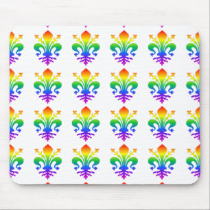 Mousepad Rainbow Fleur-de-lis