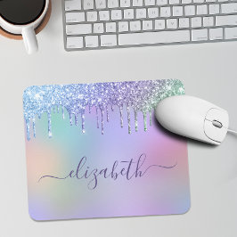 Mousepad Rainbow Glitter Personalizado