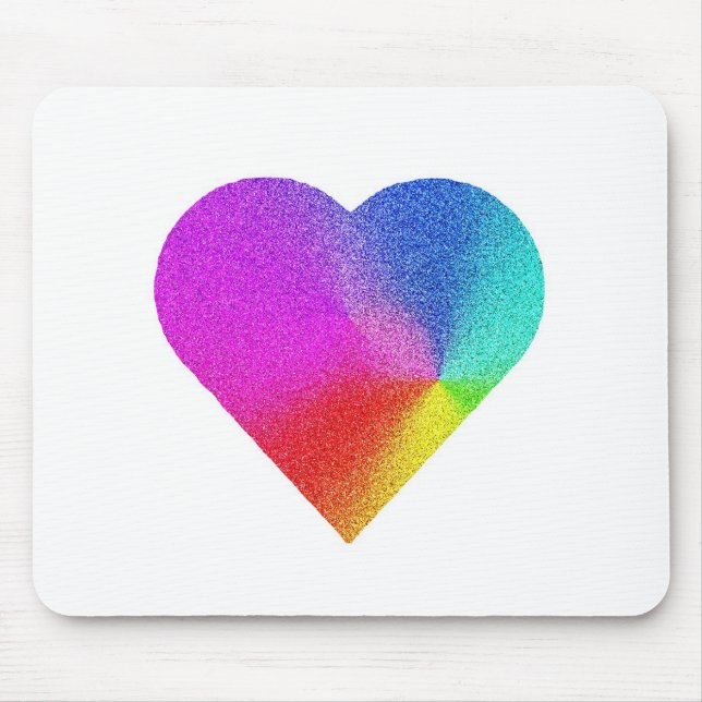 Mousepad Rainbow Heart (Frente)
