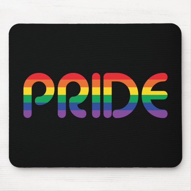 Mousepad Rainbow Pride Balloon Letters (Frente)