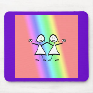 Mousepad Rainbow Pride Lésbicas Brides