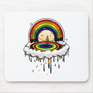 Mousepad Rainbow Rain